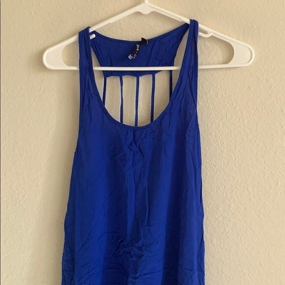 Royal blue high-low dress - Picture 3 of 9